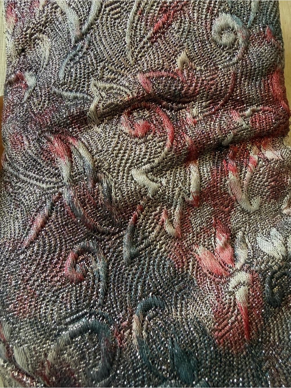 Women's Free People Paisley Pointed-Toe Ankle Boots - Red and Gray - Picture 5 of 8